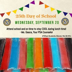 Flyer for 25th day of school